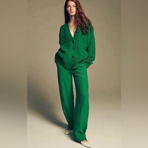 ✨J. Crew Vibrant Kelly Green Women's Cable-Knit Cardigan✨